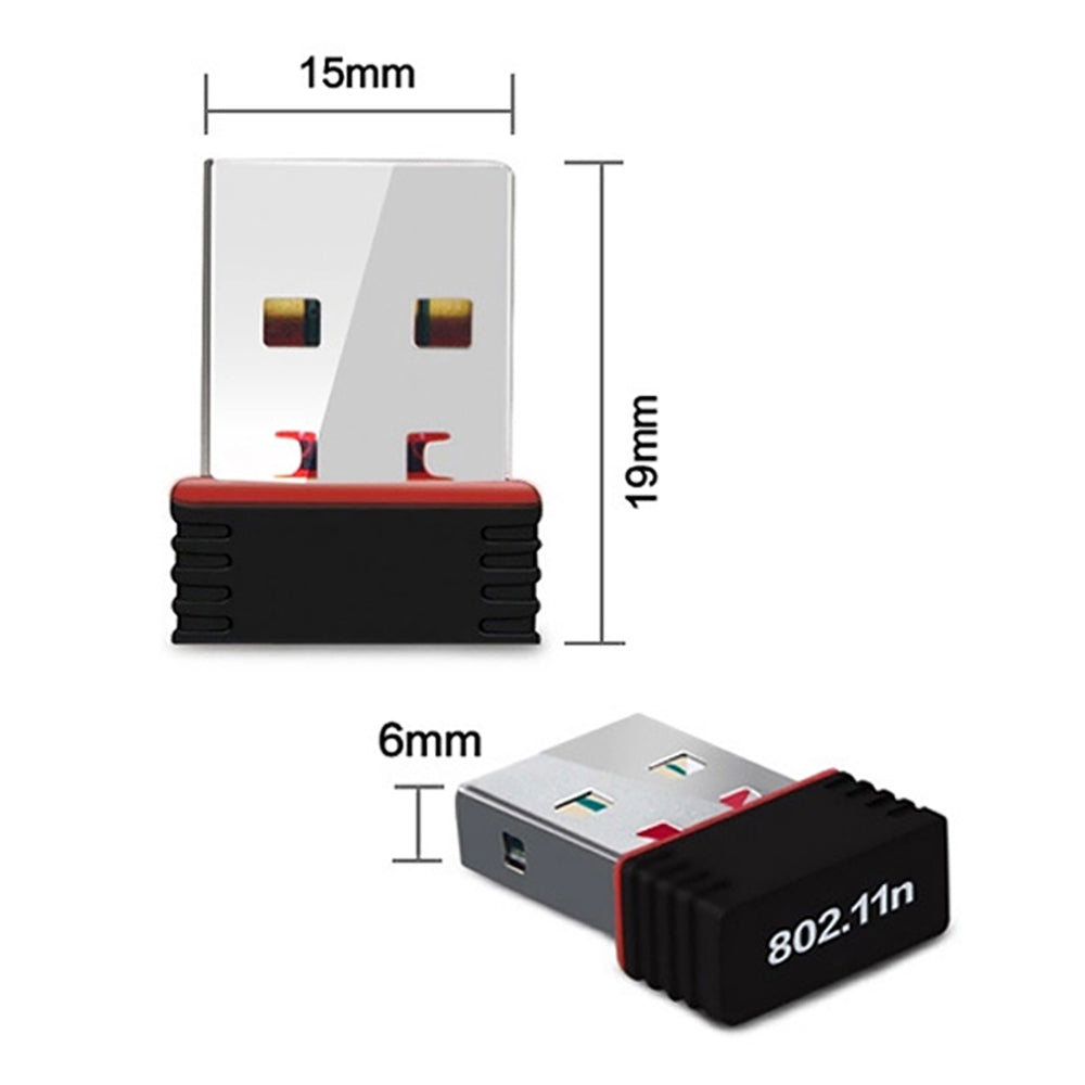 150m Usb Wifi Adapter Wireless 2.4g Network Card Mini Usb 2.0 Rtl8188 Wifi Dongle 802.11 N/g/b Lan Network Card black