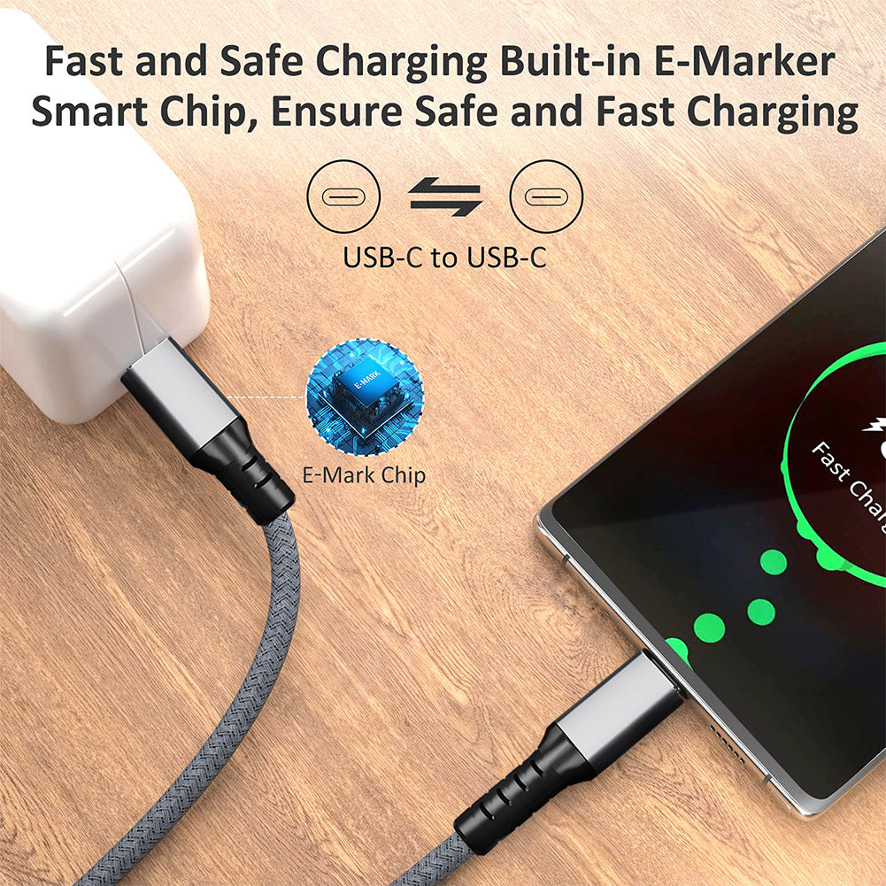 Usb 4.0 Data Cable Compatible For Thunderbolt 4 Type C Double-headed 8k Cable 40gbps Pd 240w Fast Charging Cable 1.2 meters