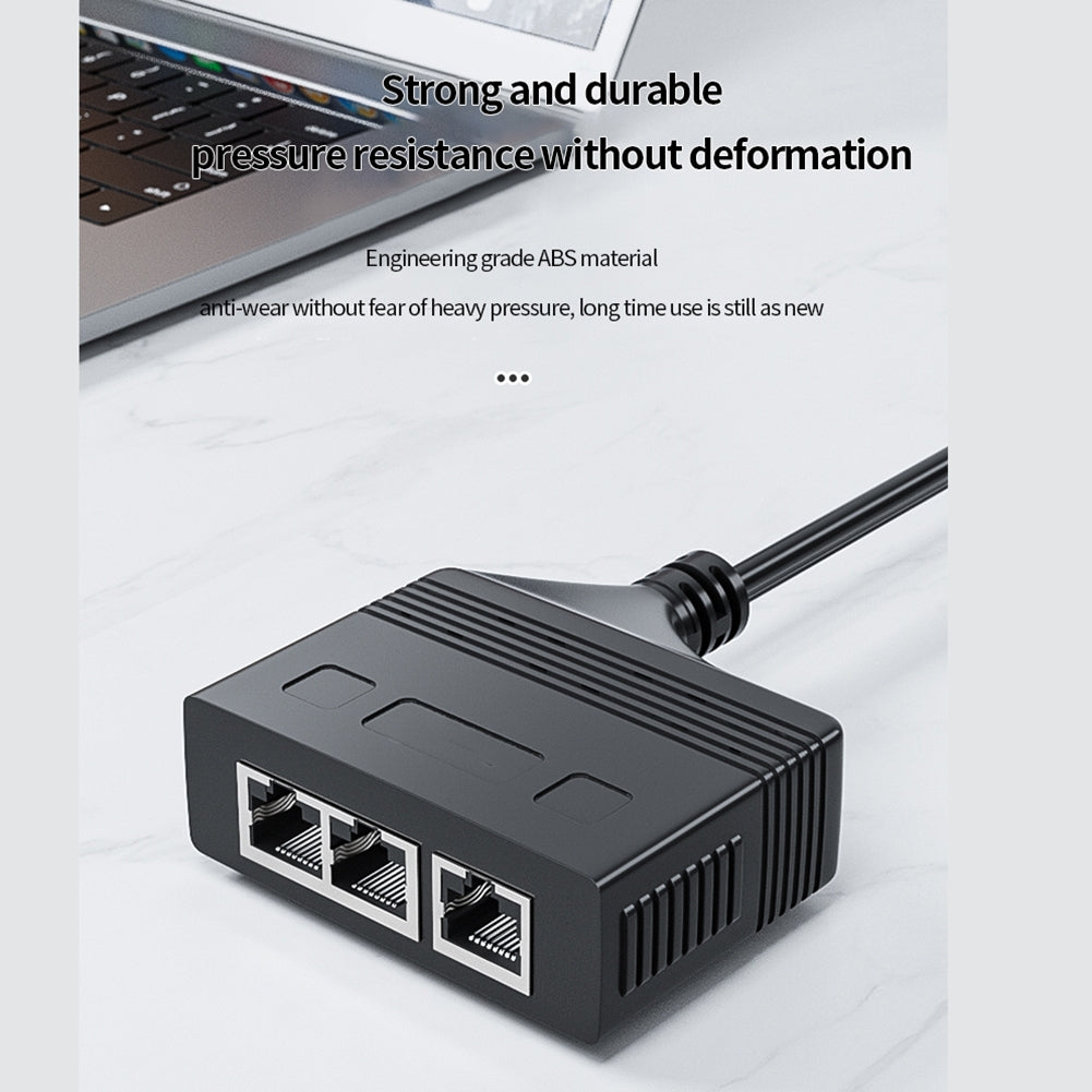 Rj45 Network Splitter Adapter Male 1 To 3 / 1 To 4 100mbps High-speed Lan Interface Network Distributor Adapter Male 1 to 4