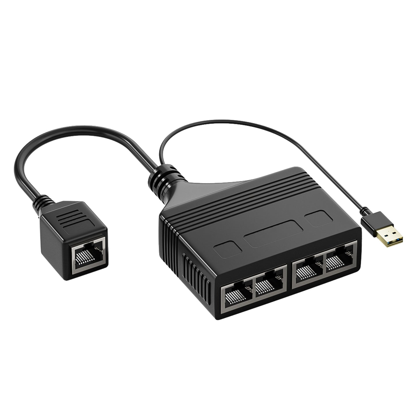 Rj45 Network Splitter Adapter Rj45 Female 1 To 3/1 To 4 100mbps High Speed Internet Splitter USB Powered female 1 to 4