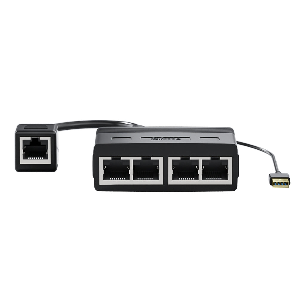 Rj45 Network Splitter Adapter Rj45 Female 1 To 3/1 To 4 100mbps High Speed Internet Splitter USB Powered female 1 to 4