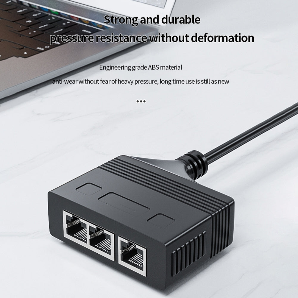 Rj45 Network Splitter Adapter Rj45 Female 1 To 3/1 To 4 100mbps High Speed Internet Splitter USB Powered female 1 to 3