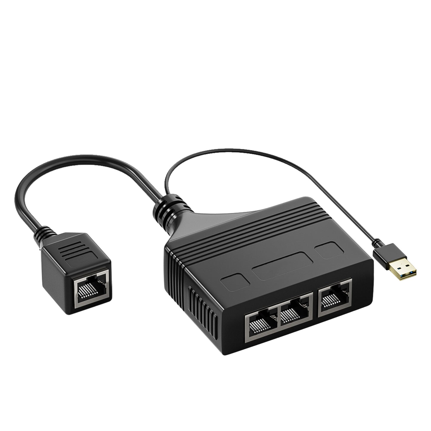 Rj45 Network Splitter Adapter Rj45 Female 1 To 3/1 To 4 100mbps High Speed Internet Splitter USB Powered female 1 to 3