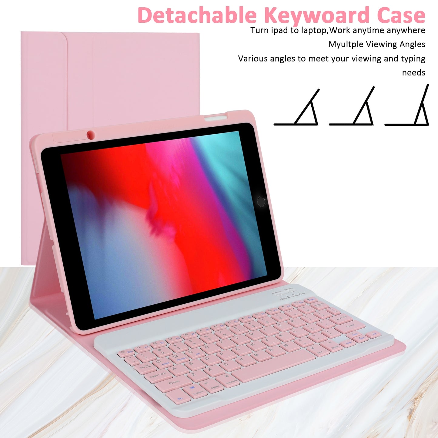 Tablet Case with Keyboard Compatible for 10.2-Inch iPad Pro11 Wireless Detachable Keyboard Cover Green