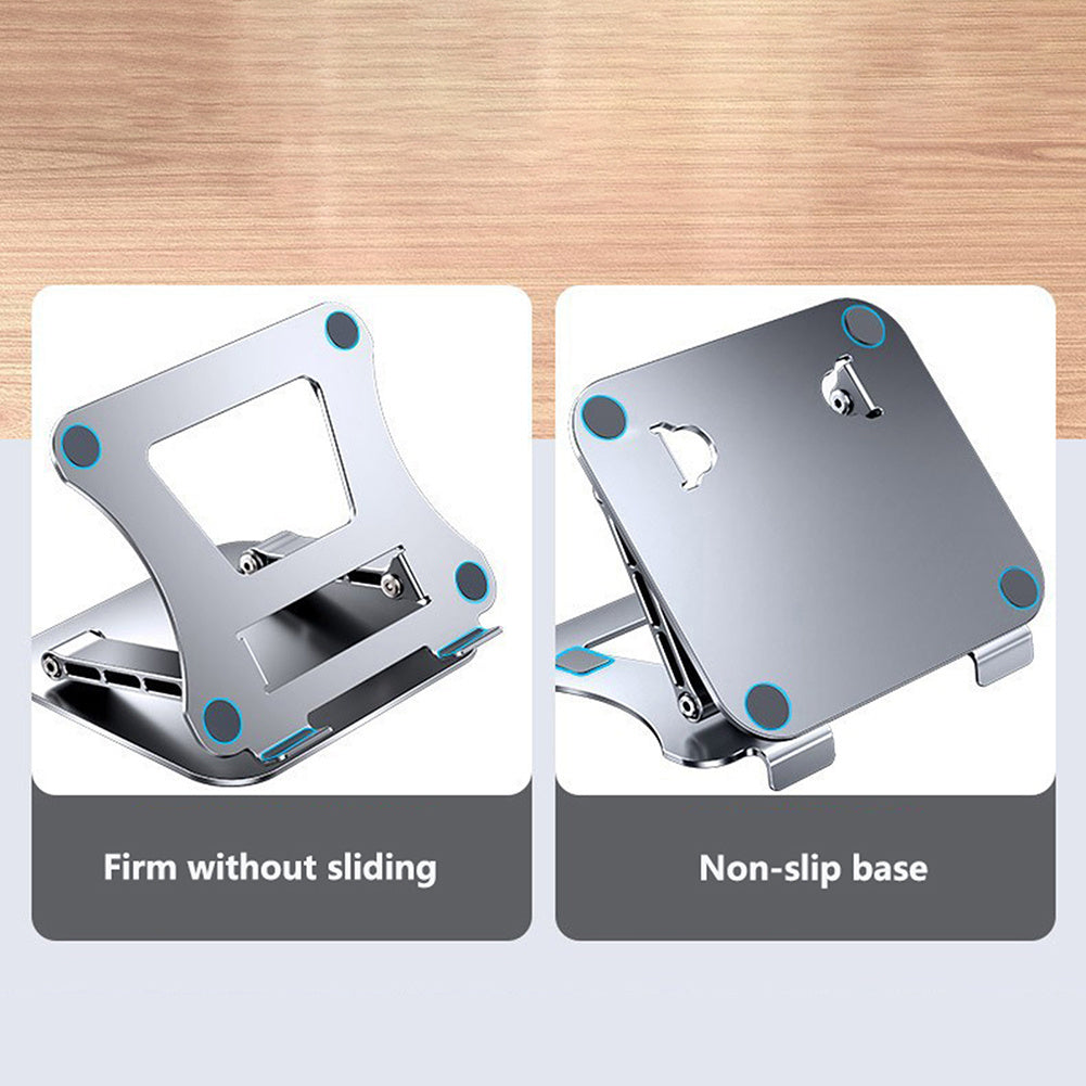 N16 Laptop Stand Computer Riser Adjustable Mount for 10-17 Inch Laptop Notebook Tablet Silver