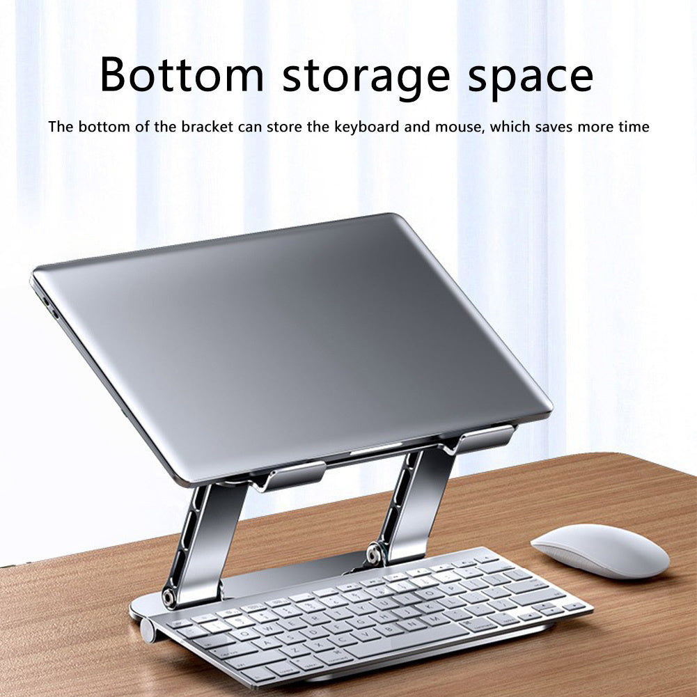 N16 Laptop Stand Computer Riser Adjustable Mount for 10-17 Inch Laptop Notebook Tablet Silver