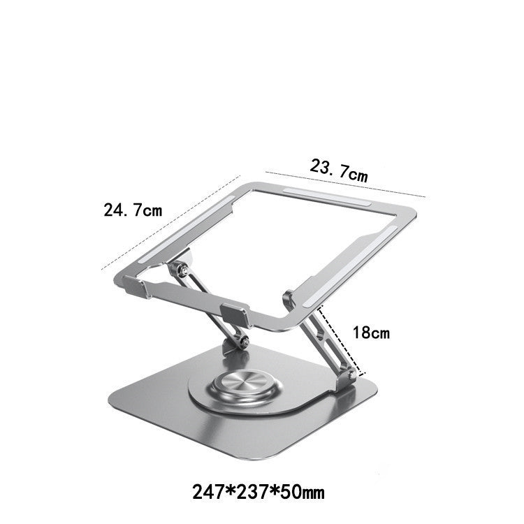 Laptop Stand Computer Riser Adjustable Rotation Laptops Mount for 10-17 Inches Notebook Tablet Silver