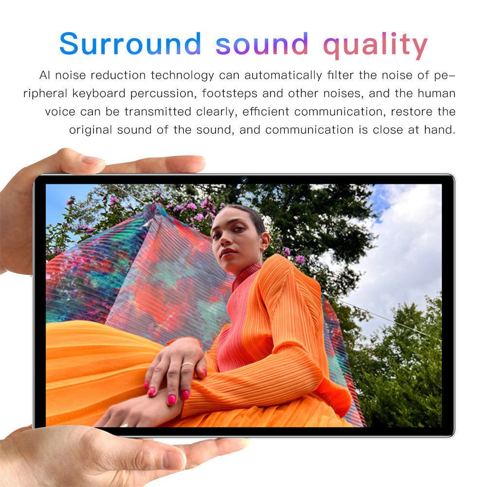 10.1 inch X12 Tablet Mtk6750 8-Core 4GB RAM 32GB ROM 5000mah Battery Android 9.0 Silver US Plug