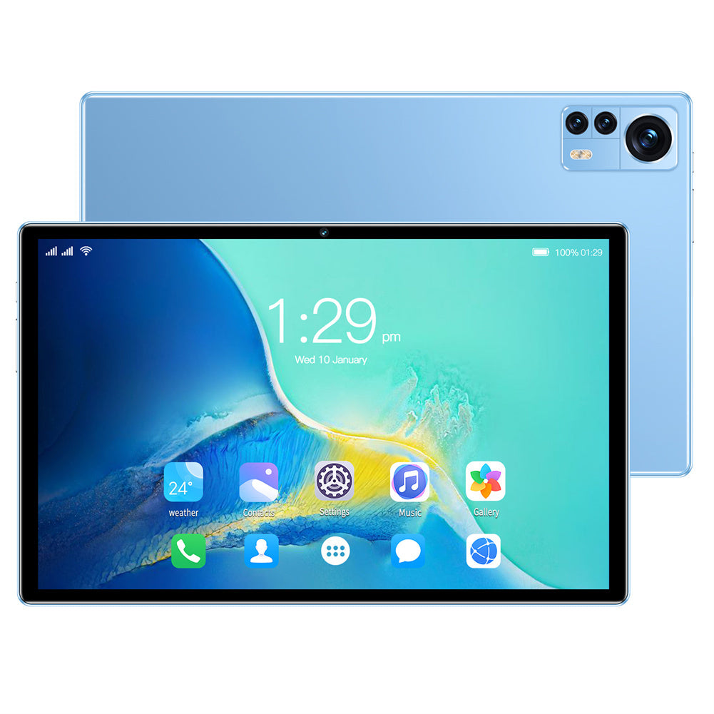 10.1 inch X12 Tablet Mtk6750 8-Core 4GB RAM 32GB ROM 5000mah Battery Android 9.0 Blue US Plug