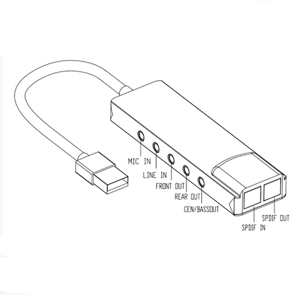 External Audio Converter USB Audio Adapter External Stereo Sound Card 7.1 5.1 Channel Audio Sound Decoder Converter SPDIF Optical For Laptop Desktop PC grey