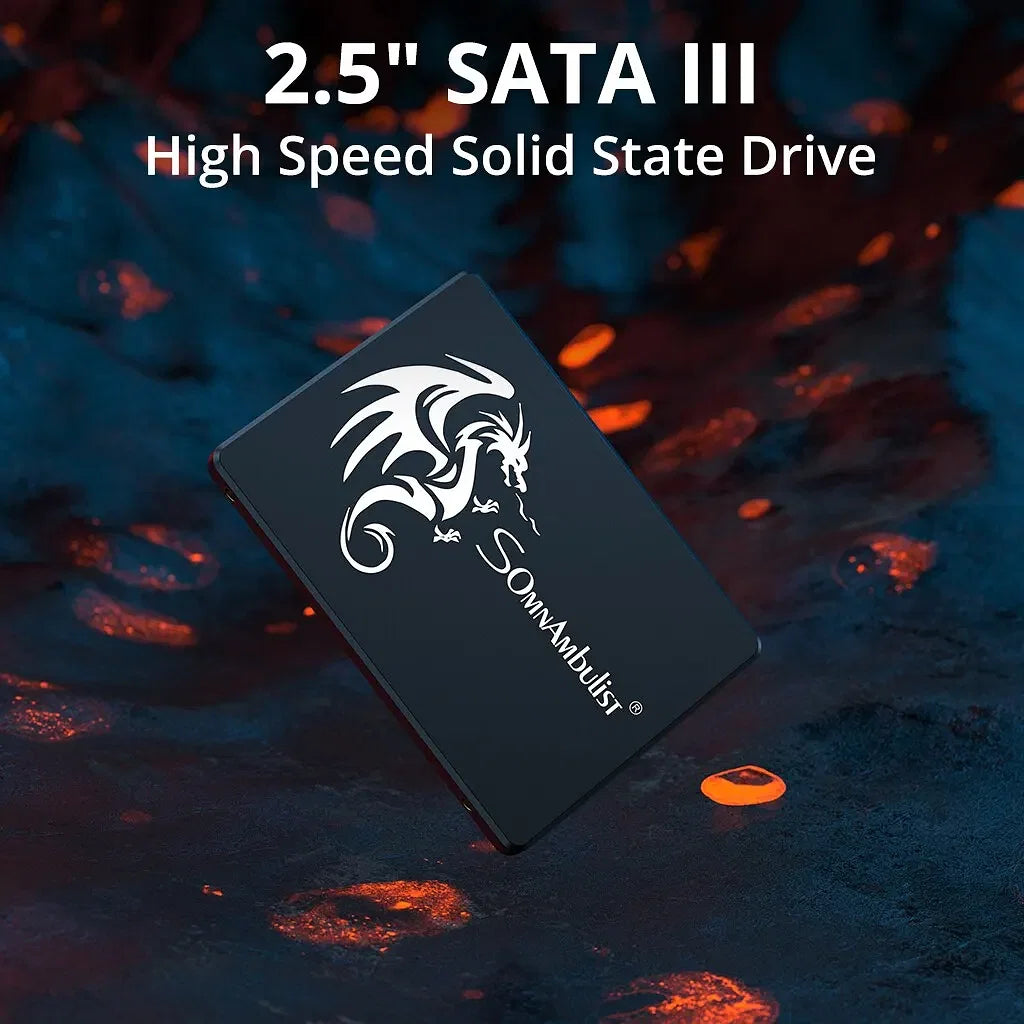 SSD Capacity: 256GB - SomnAmbulist SSD 120GB 240GB 480GB 960GB Internal Sata3 Solid State Drive 2.5 128GB 256GB 512GB 1TB 2TB SSD for PC Laptop