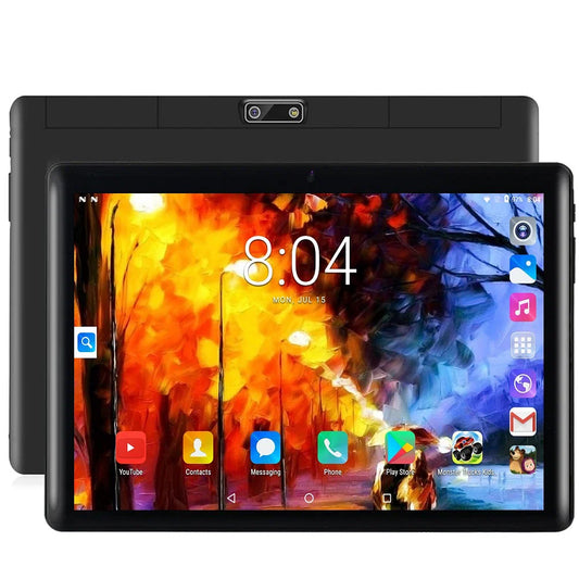 Color: Black, Bundle: Bundle 1 - New 10.1 Inch Android Tablet Pc Google Play Dual Cameras Octa Core Dual SIM Phone Call Tablets Bluetooth Wifi 4GB RAM 64GB ROM