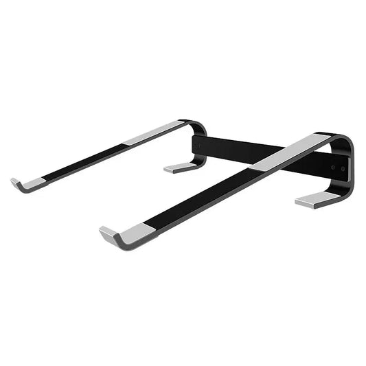 Color: black - Aluminum Laptop Cooling Stand Riser for Desk Macbook Pro Air Dell HP Lenovo Notebook Computer Holder Bracket Support Accessories